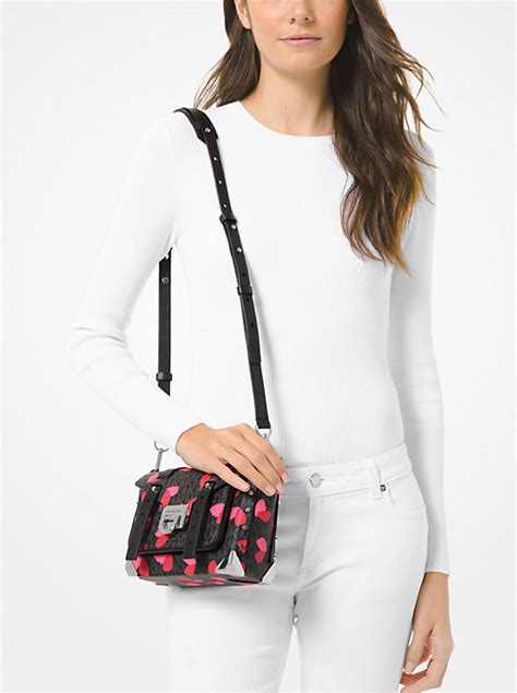 Manhattan Small Petal Logo Crossbody Bag 